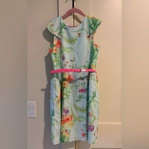 Ted Baker flower print dress Size 12